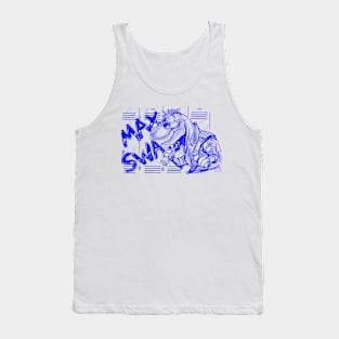 Swaggasaurus Max- Blue Version Tank Top